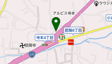 伊丹寺本郵便局の地図画像