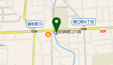 尼崎塚口六郵便局の地図画像