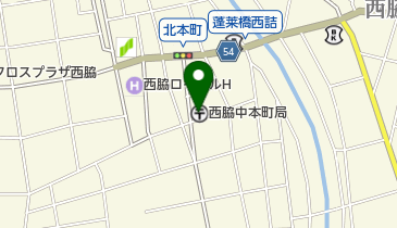 西脇中本町郵便局の地図画像