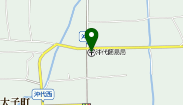 沖代簡易郵便局の地図画像