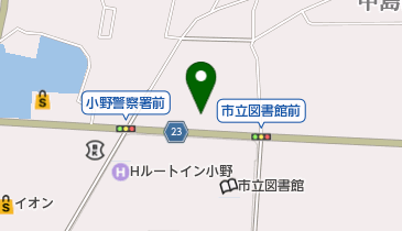 小野市役所内簡易郵便局の地図画像