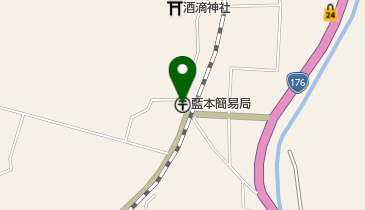 藍本簡易郵便局の地図画像