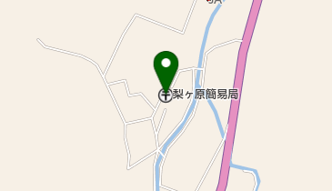 梨ヶ原簡易郵便局の地図画像