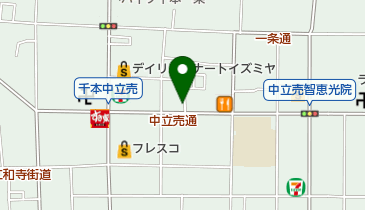 京都中立売千本郵便局の地図画像