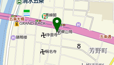 東山郵便局の地図画像