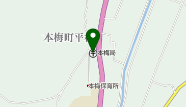 本梅郵便局の地図画像