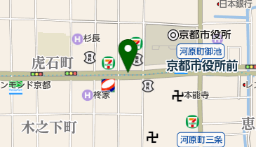 京都ゼスト御池内郵便局の地図画像