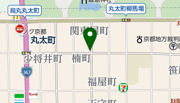 京都竹屋町高倉郵便局の地図画像