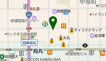 京都東洞院錦郵便局の地図画像