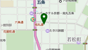 京都東本願寺前郵便局の地図画像