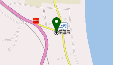 栗田郵便局の地図画像