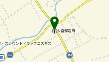 大宮河辺郵便局の地図画像