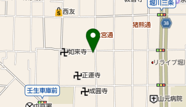 京都大宮六角郵便局の地図画像