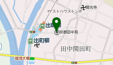 京都田中郵便局の地図画像