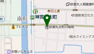 京都丸太町川端郵便局の地図画像