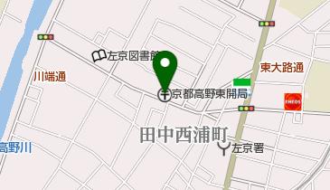 京都高野東開郵便局の地図画像