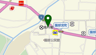 園部郵便局の地図画像