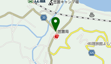 笠置郵便局の地図画像