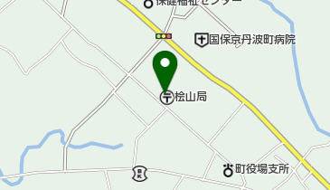 桧山郵便局の地図画像