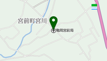 亀岡宮前郵便局の地図画像