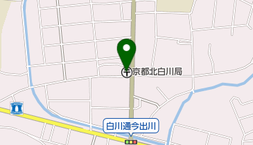 京都北白川郵便局の地図画像