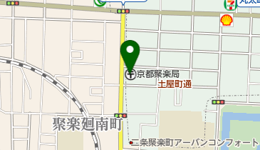 京都聚楽郵便局の地図画像