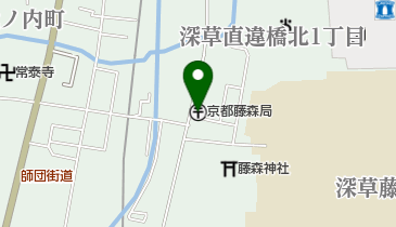 京都藤森郵便局の地図画像