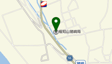 福知山猪崎郵便局の地図画像