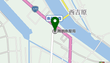 舞鶴魚屋郵便局の地図画像