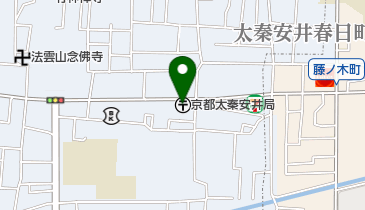 京都太秦安井郵便局の地図画像