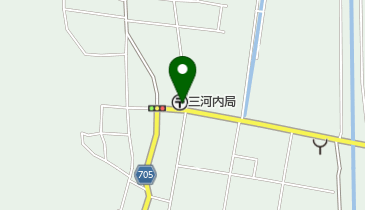 三河内郵便局の地図画像