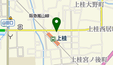 京都上桂郵便局の地図画像