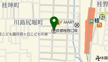 京都桂西口郵便局の地図画像