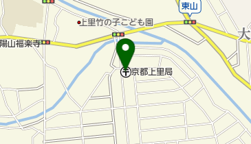 京都上里郵便局の地図画像