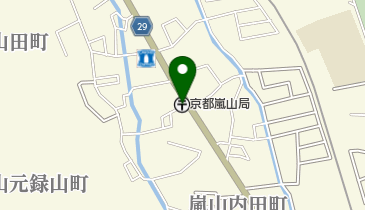 京都嵐山郵便局の地図画像