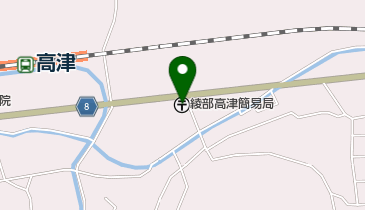 綾部高津簡易郵便局の地図画像