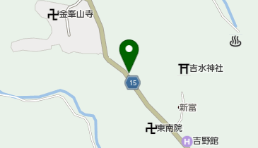 吉野山郵便局の地図画像