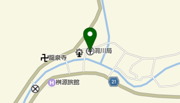 洞川郵便局の地図画像