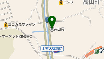 高山郵便局の地図画像