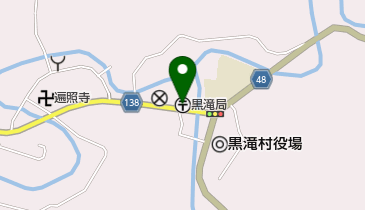 黒滝郵便局の地図画像