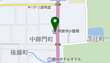 奈良今小路郵便局の地図画像