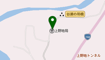 上野地郵便局の地図画像