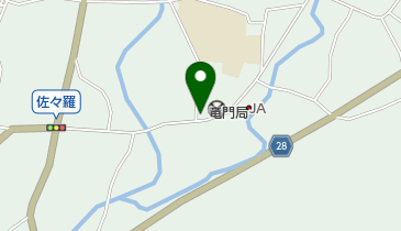 竜門郵便局の地図画像