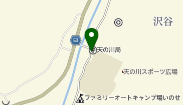 天の川郵便局の地図画像