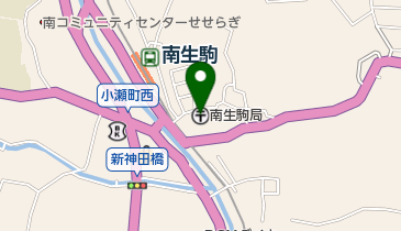 南生駒郵便局の地図画像