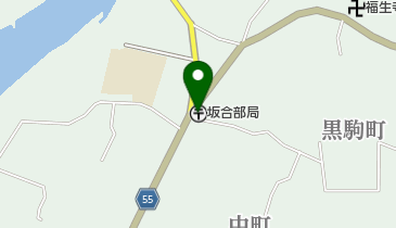 坂合部郵便局の地図画像