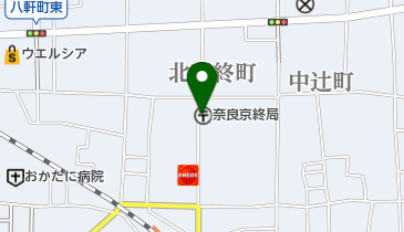 奈良京終郵便局の地図画像