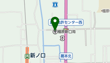 橿原新口郵便局の地図画像