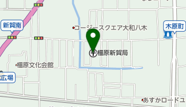 橿原新賀郵便局の地図画像