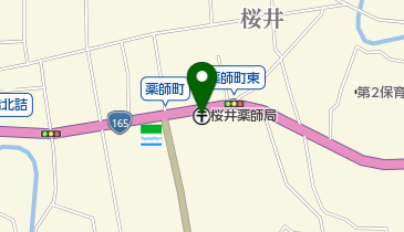 桜井薬師郵便局の地図画像